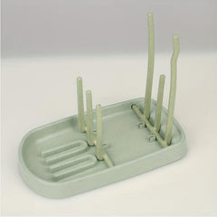 Green Baby Bottle Drying Rack Holder Stand
