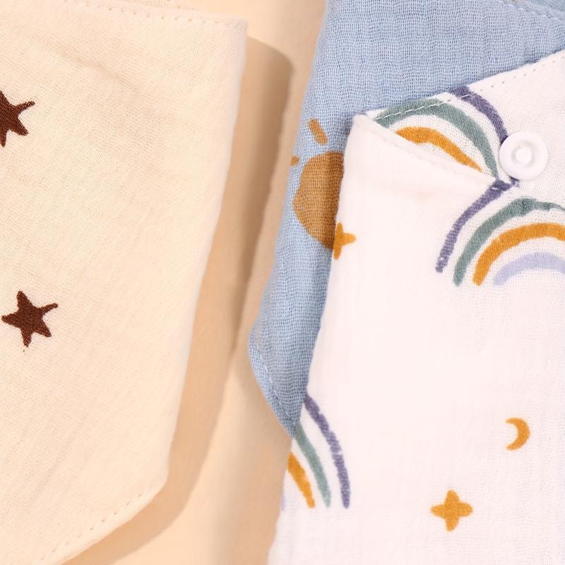 3pcs Baby Bibs Waterproof Cotton Newborn Bibs
