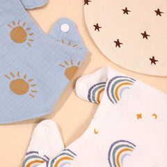 3pcs Baby Bibs Waterproof Cotton Newborn Bibs