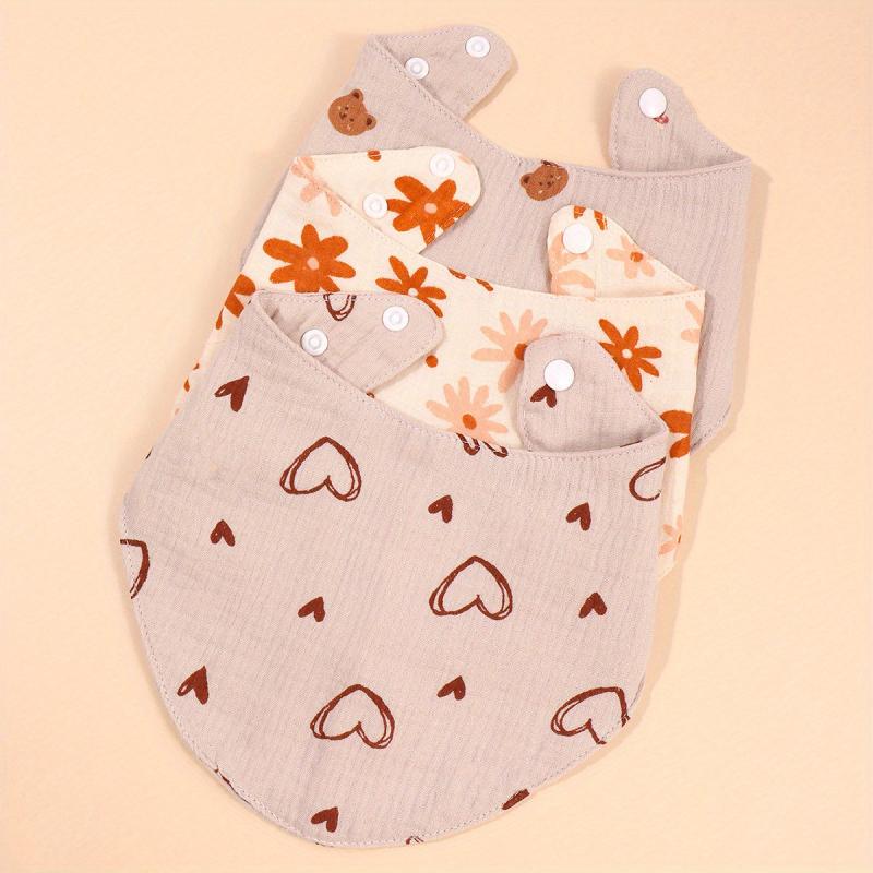 3pcs Baby Bibs Waterproof Cotton Newborn Bibs