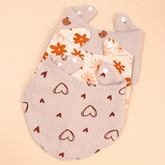 3pcs Baby Bibs Waterproof Cotton Newborn Bibs