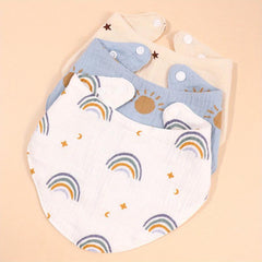 3pcs Baby Bibs Waterproof Cotton Newborn Bibs