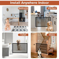 Portable Mesh Baby Gate for Stairs and Doorways