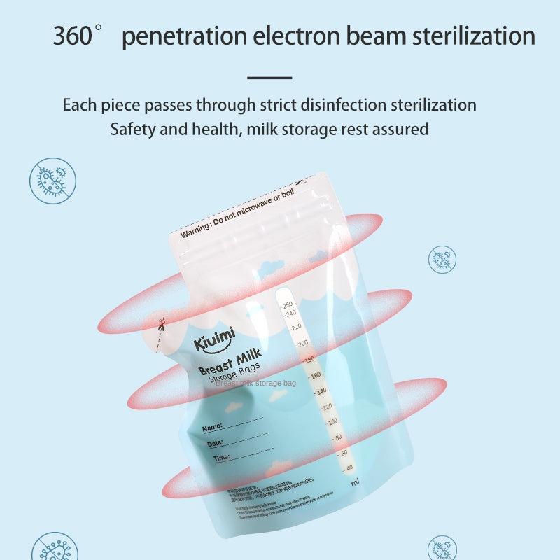 30pcs Breast Milk Storage Bags 250ml Capacity