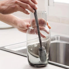 Silicone Cup Brush Long Handle Household Brush Without Dead Corners