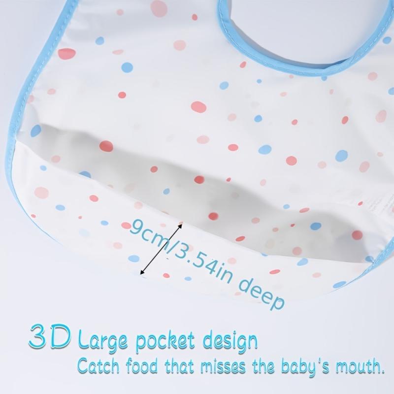 Soft & Durable Waterproof Baby Bibs for 6-24 Months Toddlers