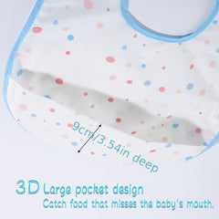 Soft & Durable Waterproof Baby Bibs for 6-24 Months Toddlers