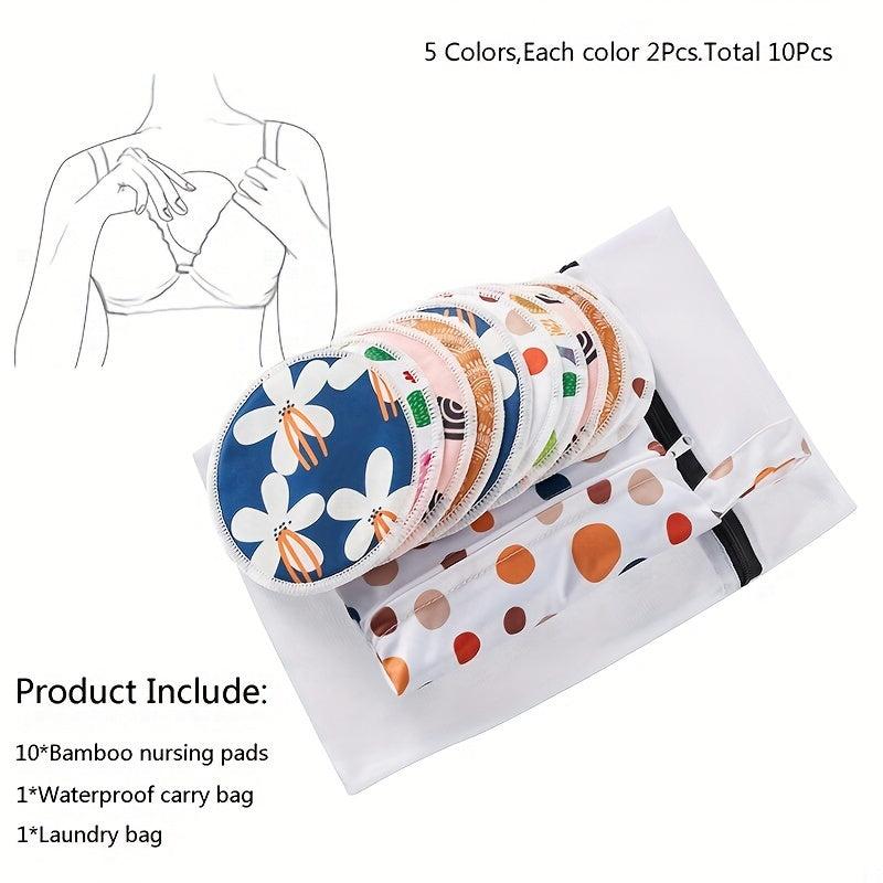 Organic Bamboo Reusable Breast Pads For Breastfeeding
