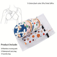Organic Bamboo Reusable Breast Pads For Breastfeeding