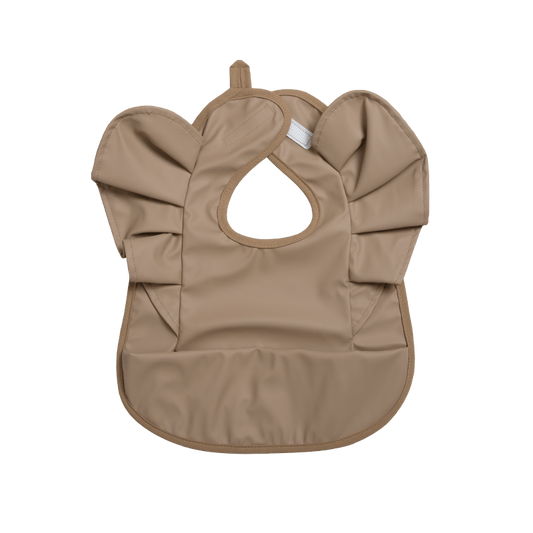 Baby Girl Bib Solid Angel Wings Waterproof Soft Apron For 1-2 Year Old