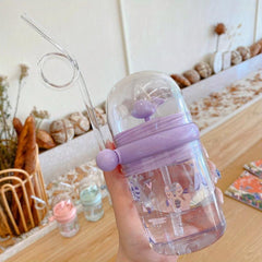 Children's Whale Straw Cup Anti-Fall Portable Water Cup
