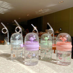 Children's Whale Straw Cup Anti-Fall Portable Water Cup