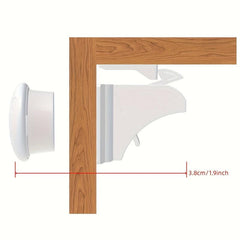 Magnetic Cabinet Locks Baby Proofing 4 Pack Key Child Safety