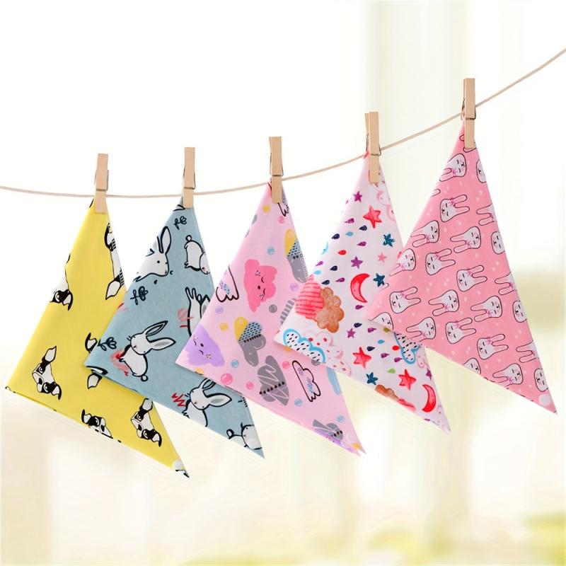 Soft Cotton Baby Triangle Towel Saliva Bibs