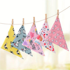 Soft Cotton Baby Triangle Towel Saliva Bibs