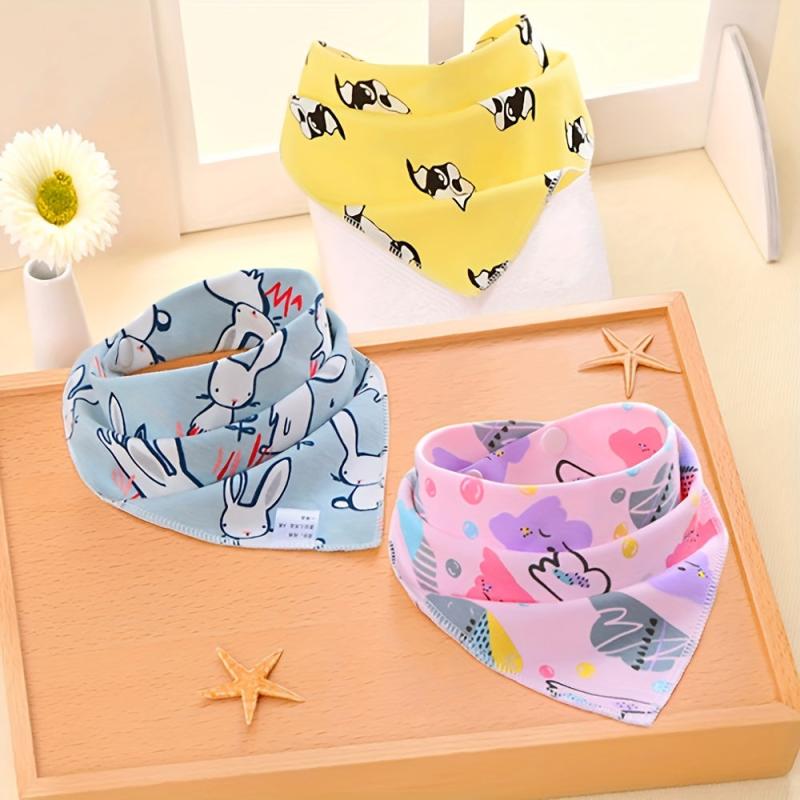 Soft Cotton Baby Triangle Towel Saliva Bibs