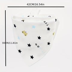 Baby Cotton Triangle Towel Infant Feeding Bib