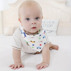 Baby Cotton Triangle Towel Infant Feeding Bib