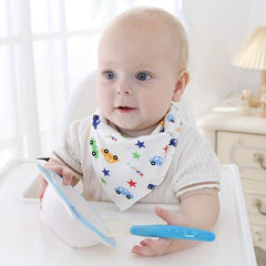 Baby Cotton Triangle Towel Infant Feeding Bib