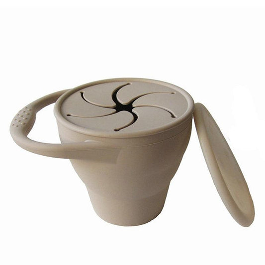 Kids Silicone Snack Cup Portable Leak-proof Anti-fall Cup