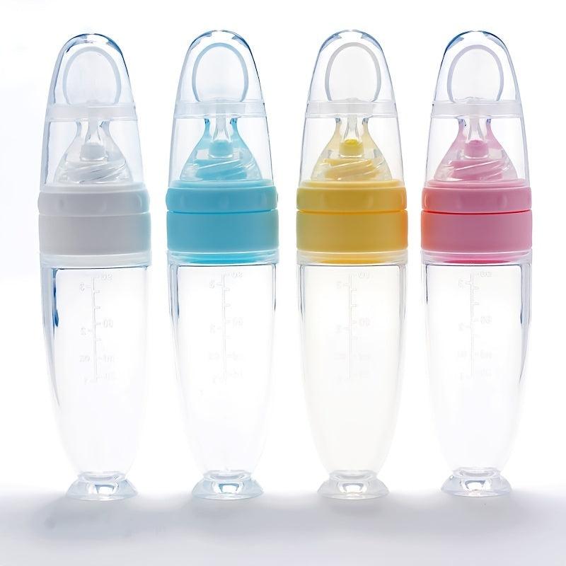 Silicone Baby Food Feeder Spoon - Infant Food Dispensing