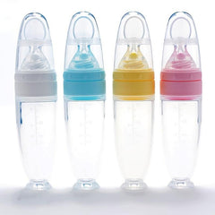 Silicone Baby Food Feeder Spoon - Infant Food Dispensing