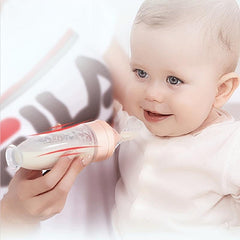 Silicone Baby Food Feeder Spoon - Infant Food Dispensing