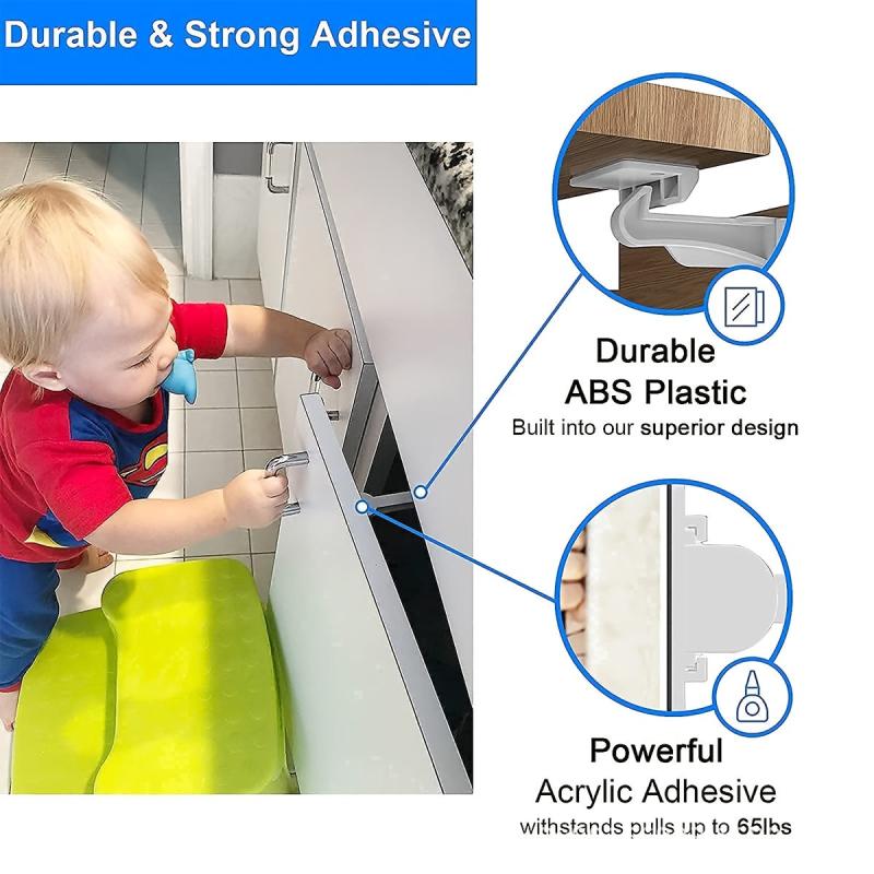 Hidden Child Safety Spring Lock Full Latch Cabinet Lock