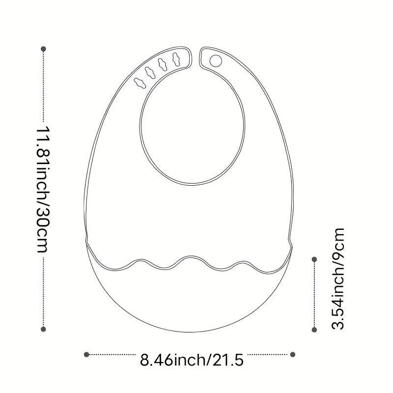 Children's Waterproof Baby Bib Food Supplement Clean Three-dimensional Bib
