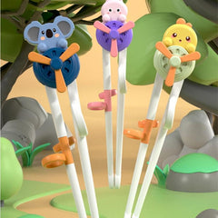 Animal Windmill Kids Training Chopsticks Plastic Children Tableware
