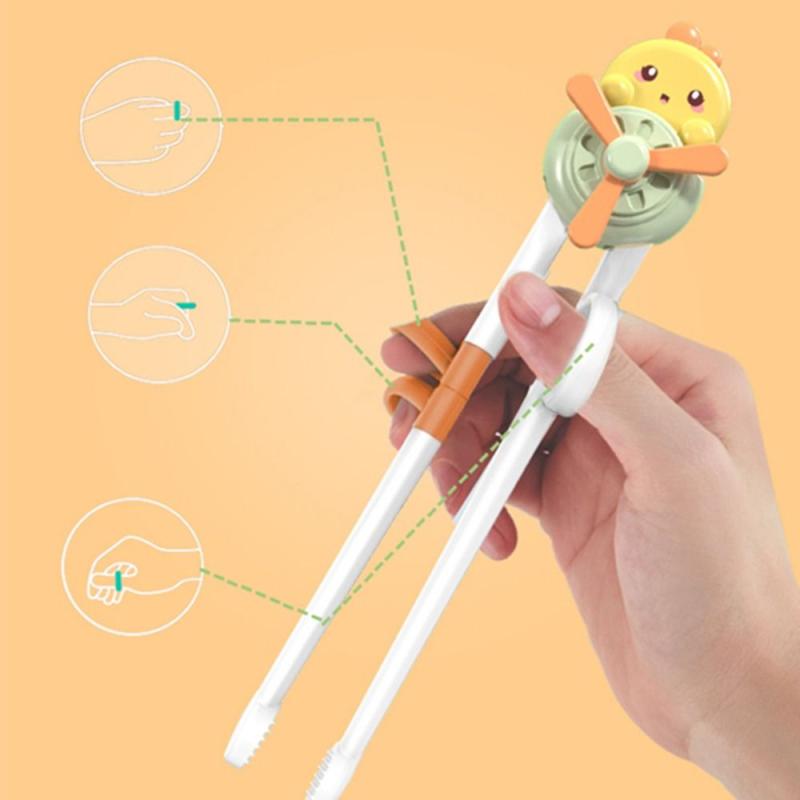 Animal Windmill Kids Training Chopsticks Plastic Children Tableware