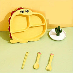 Kids Plates Cartoon Toddler Plate Set