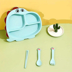Kids Plates Cartoon Toddler Plate Set