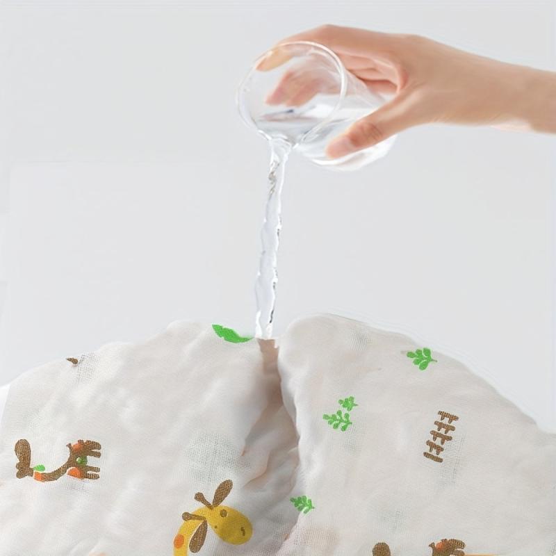 Muslin Burp Cloths 100% Cotton Baby Bibs 6 Layers 20''x10'' Hand Washcloths