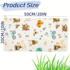 Muslin Burp Cloths 100% Cotton Baby Bibs 6 Layers 20''x10'' Hand Washcloths