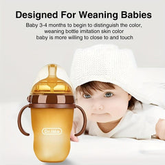 Soft Silicone Baby Bottle Anti Colic Slow Flow 150-250ml