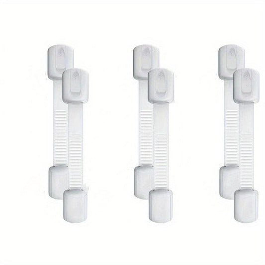 Child Safety Cabinet Locks 6pcs Baby Proofing Latches Adjustable