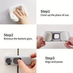 2pcs Child Safety Locks, No Drilling, Kitchen Drawer & Cabinet