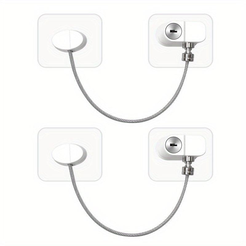Child Safety Locks 2 Pack Multifunctional Window Drawer Refrigerator Lock