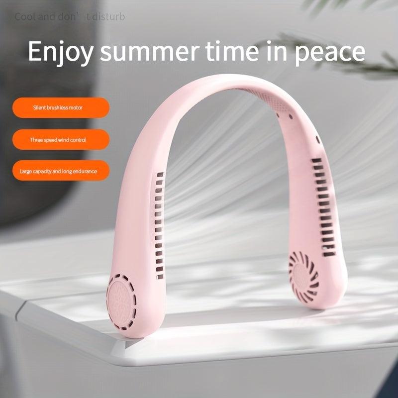 Portable Hanging Fan USB Charging No Blades No Mess