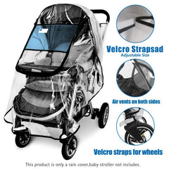 Universal Stroller Rain Cover Waterproof Windproof Protection