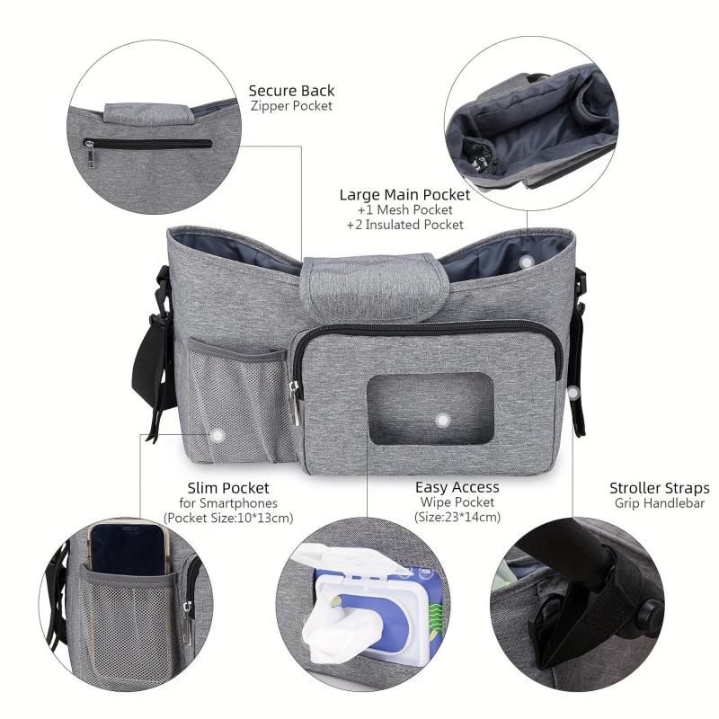 Stroller Storage Bag for Mother and Baby Travel