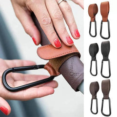 2pcs Stroller Hooks Bag Hooks For Diaper Bags Vegan Leather Pram Straps