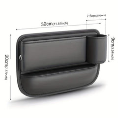 Car Seat Organizer Front Seat Storage Bag With Cup Holder