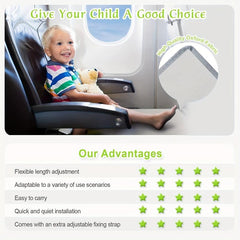 Kids Airplane Footrest & Bed - Anti Slip Seat Extender
