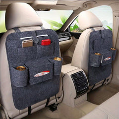 Felt Car Seat Storage Bag Backrest Mounted