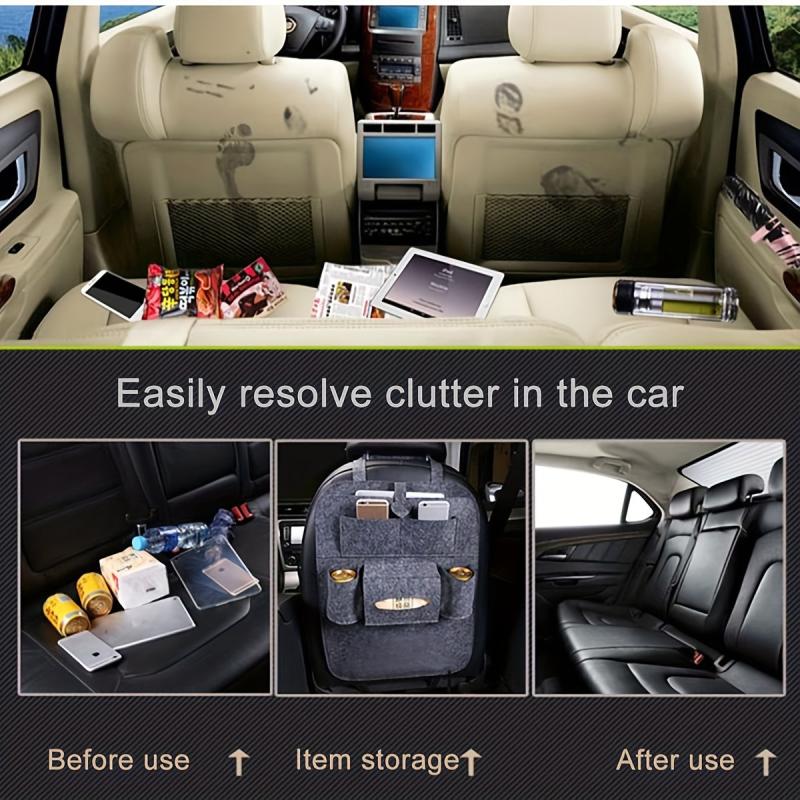 Felt Car Seat Storage Bag Backrest Mounted