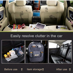Felt Car Seat Storage Bag Backrest Mounted