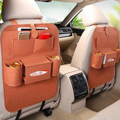 Felt Car Seat Storage Bag Backrest Mounted