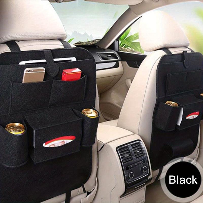 Felt Car Seat Storage Bag Backrest Mounted